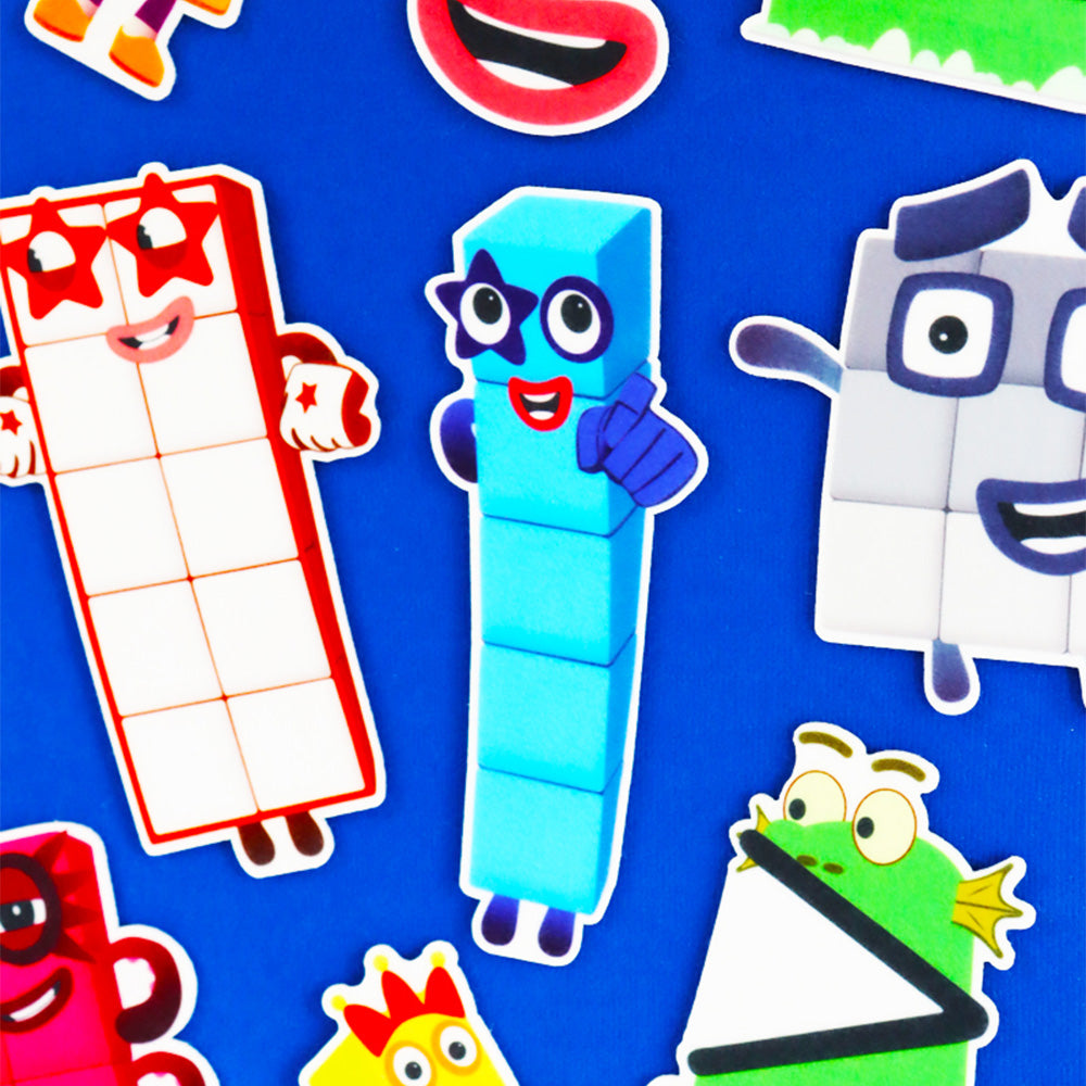 Numberblocks Felt Story Set, 14PCS Math Character Felt Pieces, Interactive Preschool Counting & Early Math Teaching Prop