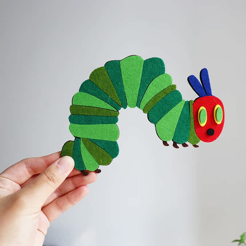 35Pcs The Very Hungry Caterpillar Felt Story Set, Story Telling Apron for Preschool Teachers, Interactive Classroom Dramatic Play & Early Learning Educational Toy
