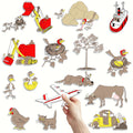 HOOJOJO Are You My Mother? Felt Storytelling Set, 15 Pcs Felt Performance Props, Toddler Educational Toys for Kids Age 3+, Preschool Teaching Aid