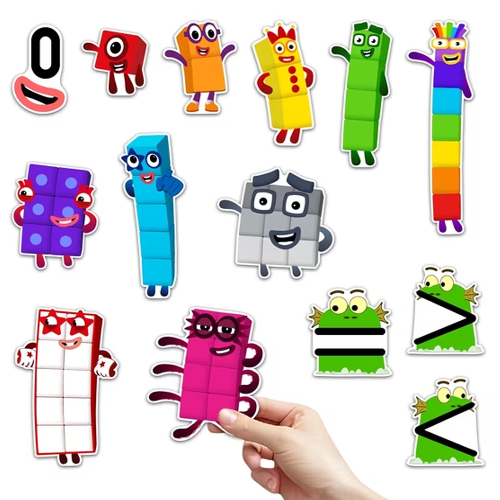 Numberblocks Felt Story Set, 14PCS Math Character Felt Pieces, Interactive Preschool Counting & Early Math Teaching Prop